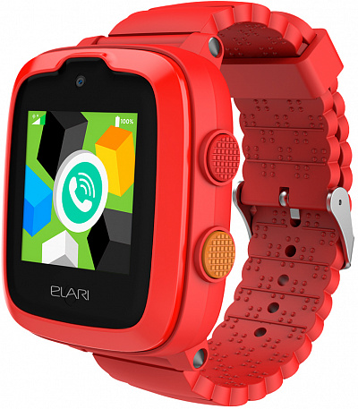 Смарт-часы детские Elari KidPhone 4G (красный)